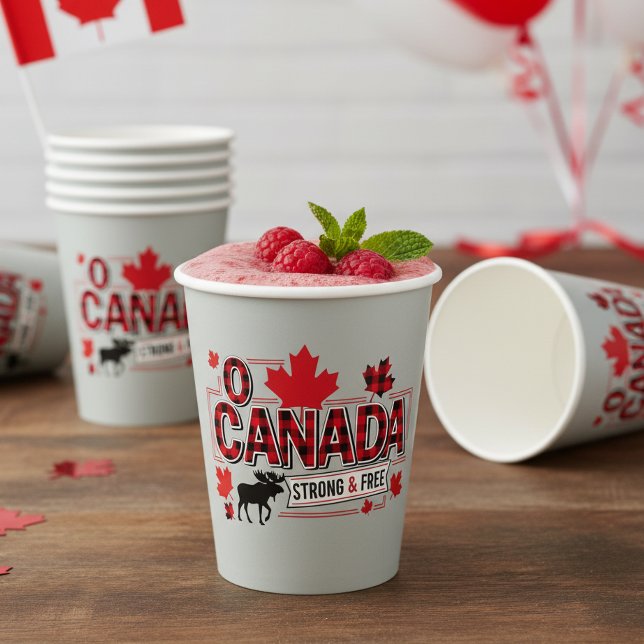 Vasos De Papel O Canadá Fuerte y Libre Alce ID1314 (Subido por el creador)
