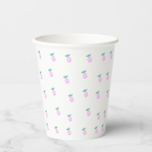 Vasos De Papel Oasis de Piña Granja (Anverso)