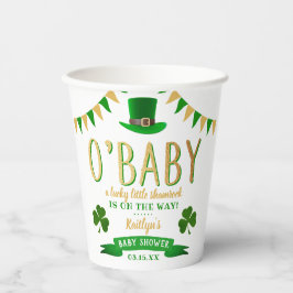 Vasos De Papel O'Baby St. Patrick's Day Baby Shower