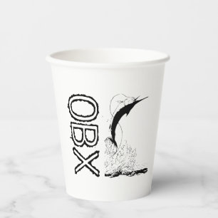 Vasos De Papel OBX Pesca Deportiva en Agua Salada