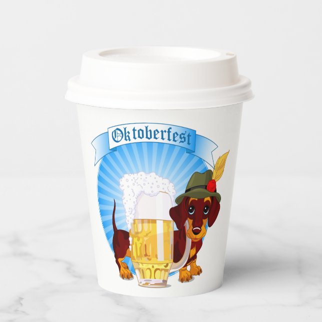 Vasos De Papel Octoberfest Wiener (Anverso)