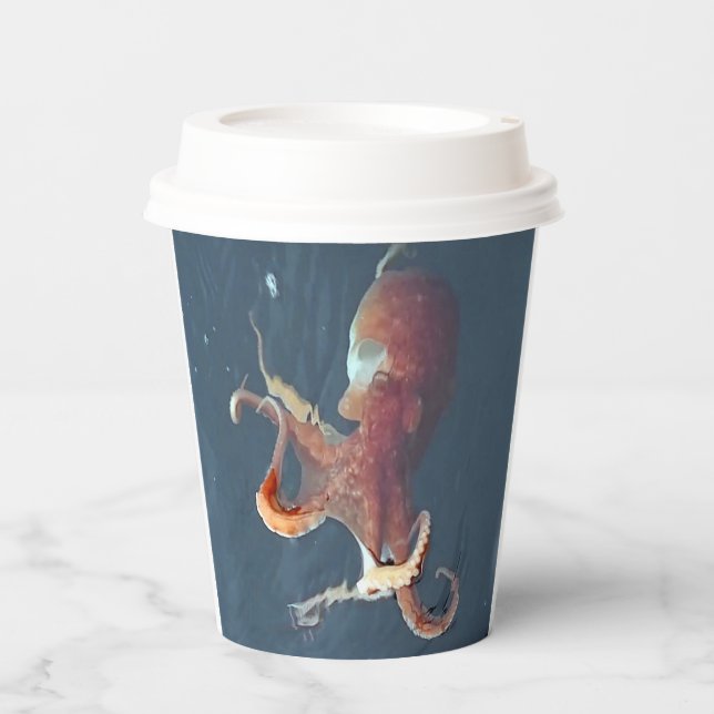 Vasos De Papel Octopus Paper Cup (Anverso)