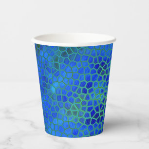 Vasos De Papel Ocultar de dinosaurio azul