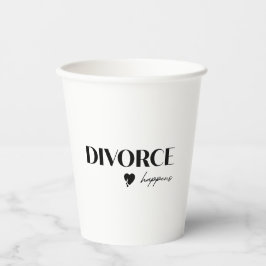 Vasos De Papel Ocurre el divorcio