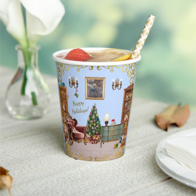 Vasos De Papel Ode al azul del ballet de nueces (in situ)