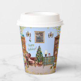 Vasos De Papel Ode al azul del ballet de nueces