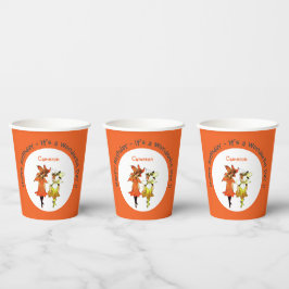 Vasos De Papel Oferta de Fiesta de Flor Whimsical Trillium Tiger-