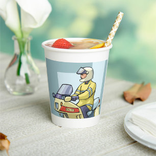 Vasos De Papel Oficial de Motocicleta de la Policía Aplicación de