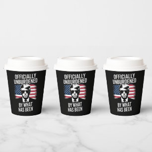 Vasos De Papel Oficialmente Aliviado De Lo Que Ha Sido Trump