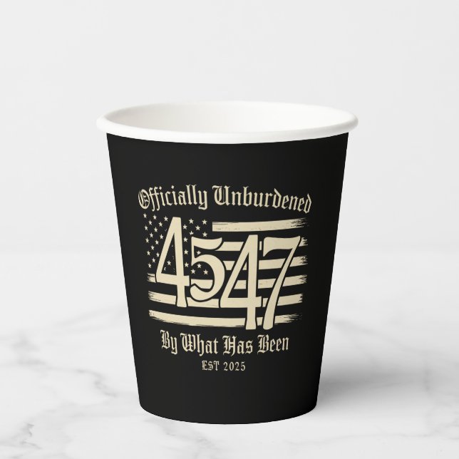 Vasos De Papel Oficialmente Descargados Por Lo Que Ha Sido Trump  (Anverso)