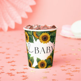 Vasos De Papel "Oh Baby" Baby Shower elegante y moderno