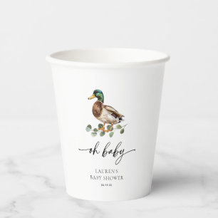 Vasos De Papel Oh Baby Mallard Duck Baby Shower