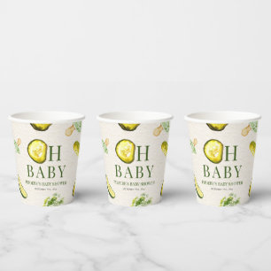 Vasos De Papel Oh Baby Pickles + Chupetes Baby Shower