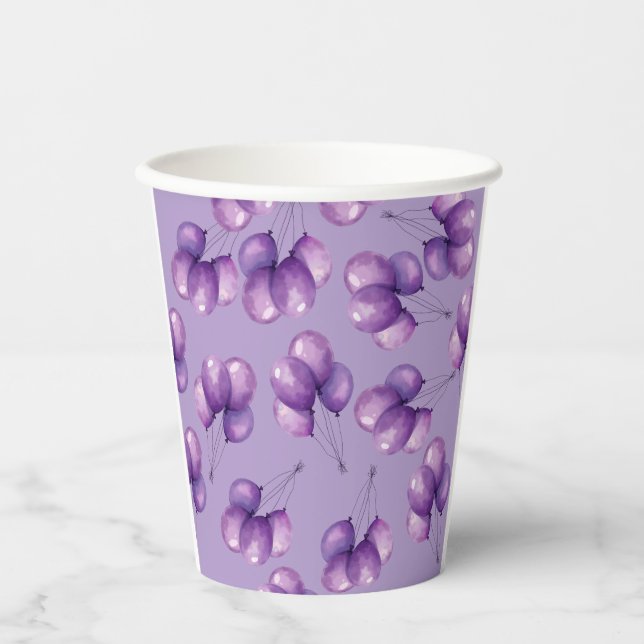 Vasos De Papel Oh Baby Púrpura (Anverso)