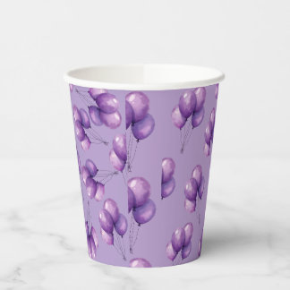 Vasos De Papel Oh Baby Púrpura