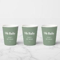 Oh Baby Sage Green Script Chicas Boys Baby Shower
