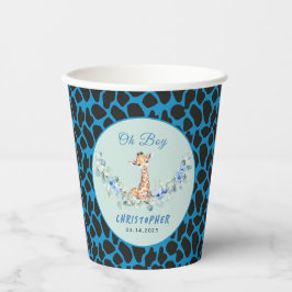 Vasos De Papel ¡Oh, chico! Baby Giraffe Baby Shower