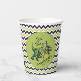 Vasos De Papel ¡Oh, chico! Cute Dinosaur Baby Shower