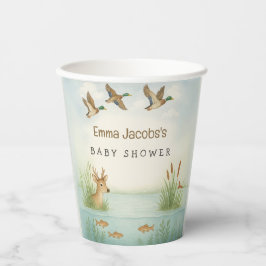 Vasos De Papel ¡Oh, chico! Woodland Baby Shower