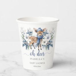 Vasos De Papel Oh Deer Winter Boy Baby Shower