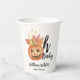 Vasos De Papel ¡Oh, nena! Cumpkin Halloween Fall Baby Shower