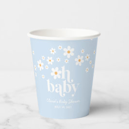 Vasos De Papel ¡Oh nena! Tazas de papel para baby shower Retro Da
