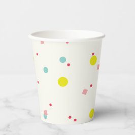 Vasos De Papel Oh Qué divertido colorido Confetti fiesta de cumpl