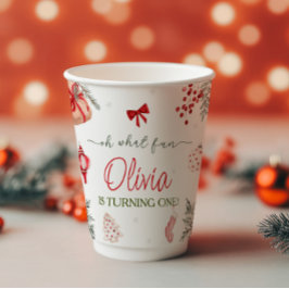 Vasos De Papel Oh Qué Navidades Divertidos Cumpleaños