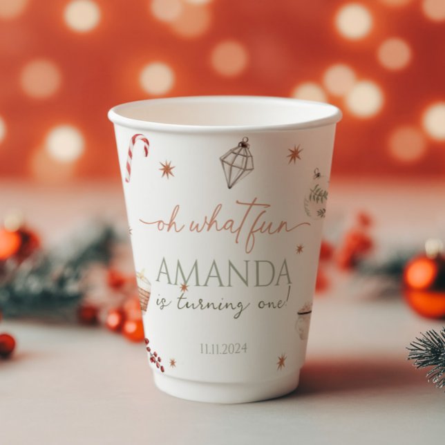 Vasos De Papel Oh Qué Navidades Divertidos Cumpleaños (Subido por el creador)