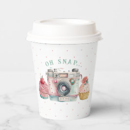 Vasos De Papel Oh Snap | Cumpleaños de la cámara