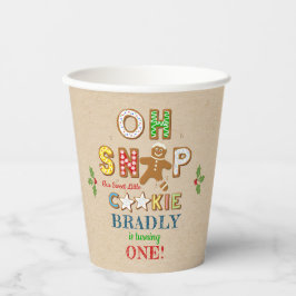 Vasos De Papel ¡Oh Snap! Gingerbread Cookie Cualquier Cumpleaños 