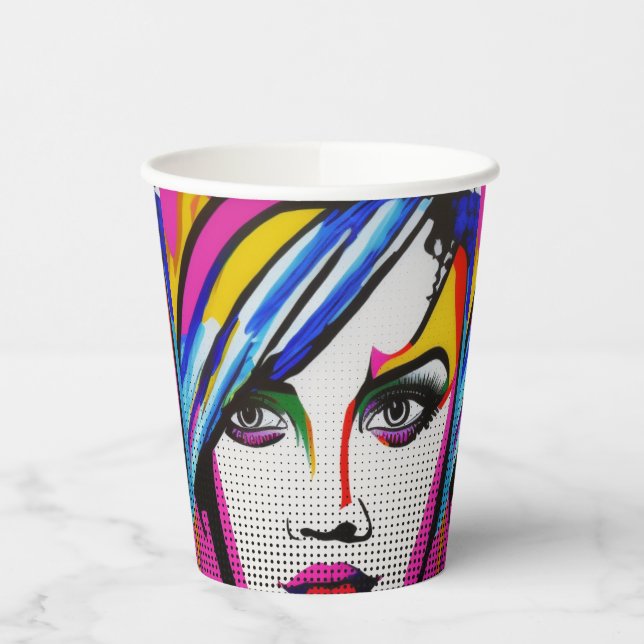 Vasos De Papel Ojos mentirosos (Izquierda)