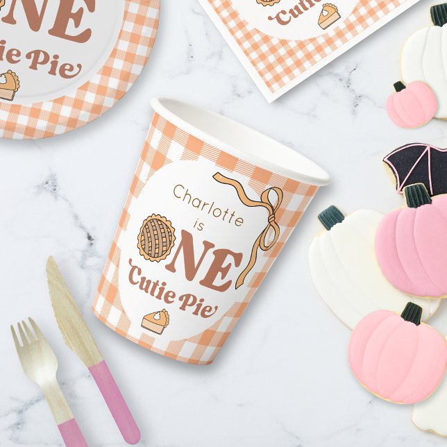 Vasos De Papel One Cutie Pie 1st Birthday (Subido por el creador)