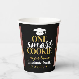 Vasos De Papel One Smart Cookie - Moderna graduación 2 fotos