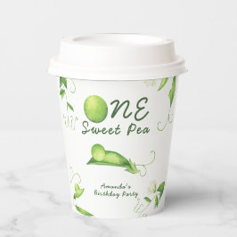 Vasos De Papel One Sweet Pea First Birthday