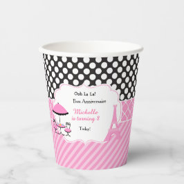 Vasos De Papel Ooh la la Paris Tea Birday Party