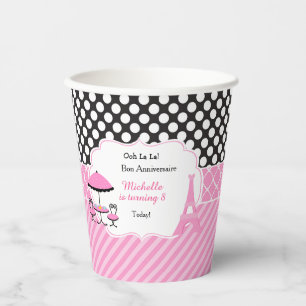 Vasos De Papel Ooh la la Paris Tea Birday Party