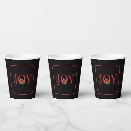 VASOS DE PAPEL OPINIONES DE ALEGRÍA DE NAVIDADES ROJOS POINSETIA