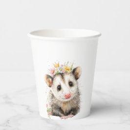 Vasos De Papel Opossum Birthday • Animal Party Cup