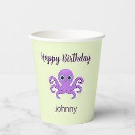 Vasos De Papel Opulpo morado verde