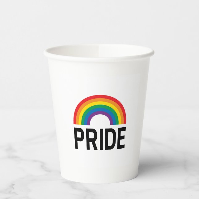 Vasos De Papel Orgullo arcoiris (Izquierda)