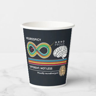 Vasos De Papel "Orgullo neuropicante - Conciencia sobre el autism