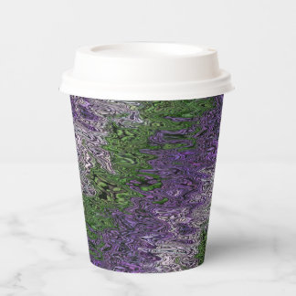 Vasos De Papel Orgulloso Grungy Groovy Funky Trippy Género Queer