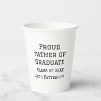 Orgulloso padre de la clase de graduados de 20XX a