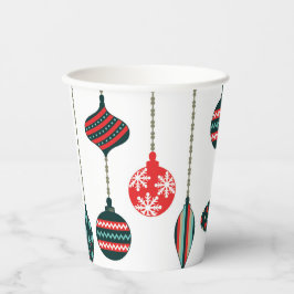 Vasos De Papel Ornamentos de Navidad