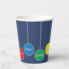 Vasos De Papel Ornamentos de Navidad