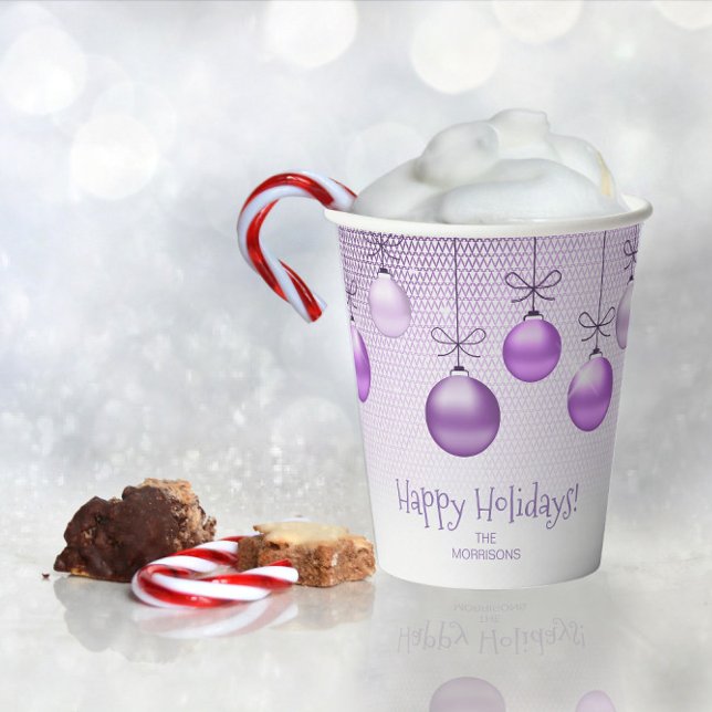 Vasos De Papel Ornamentos de Navidad Purple ID251 (Subido por el creador)