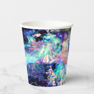 Vasos De Papel oscuridad y luz, cristal opal oscuro: