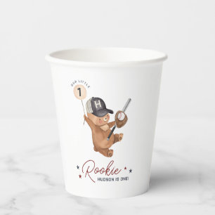 Vasos De Papel Oso de cumpleaños de Rookie