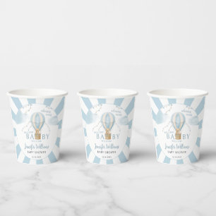 Vasos De Papel Oso de peluche globo de aire caliente cucharas de 
